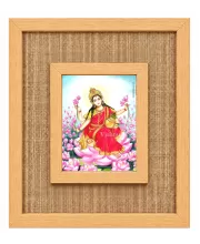 Maa Durga Laminated Jute Wall Photo Frame, 14 X 16 Inch (F175055)