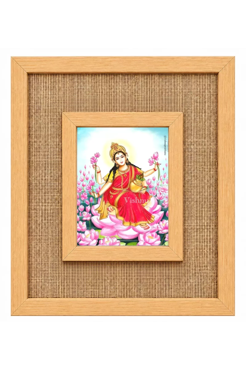 Maa Durga Laminated Jute Wall Photo Frame, 14 X 16 Inch (F175055)