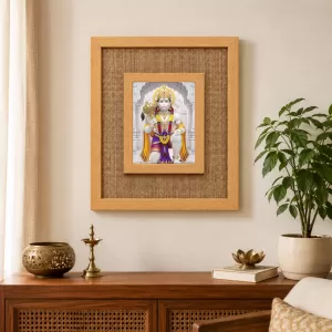 Hanuman Laminated Jute Wall Photo Frame, 14 X 16 Inch (F173890) Hanuman Laminated Jute Wall Photo Frame, 14 X 16 Inch (F173890)