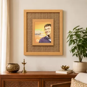 Bill Gates Laminated Jute Wall Photo Frame, 14 X 16 Inch (F173940) Bill Gates Laminated Jute Wall Photo Frame, 14 X 16 Inch (F173940)