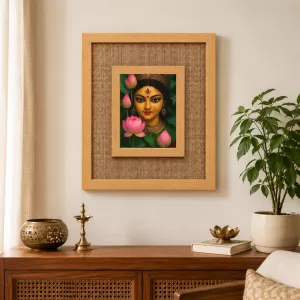 Maa Durga Laminated Jute Wall Photo Frame, 14 X 16 Inch (F173957) Maa Durga Laminated Jute Wall Photo Frame, 14 X 16 Inch (F173957)