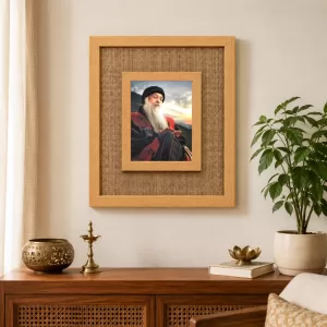 Osho Laminated Jute Wall Photo Frame, 14 X 16 Inch (F173959)