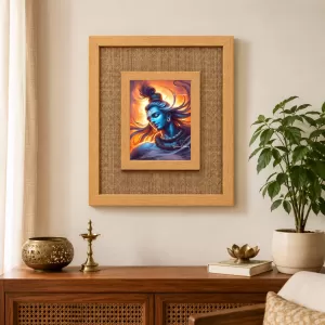 Lord Shiva Laminated Jute Wall Photo Frame, 14 X 16 Inch (F173975) Lord Shiva Laminated Jute Wall Photo Frame, 14 X 16 Inch (F173975)