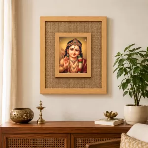 Lord Murugan Laminated Jute Wall Photo Frame, 14 X 16 Inch (F174006) Lord Murugan Laminated Jute Wall Photo Frame, 14 X 16 Inch (F174006)