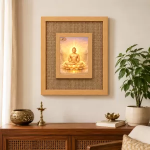 Buddha Laminated Jute Wall Photo Frame, 14 X 16 Inch (F174021) Buddha Laminated Jute Wall Photo Frame, 14 X 16 Inch (F174021)