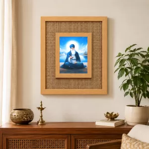 Guru Nanak Dev Ji Laminated Jute Wall Photo Frame, 14 X 16 Inch (F174024) Guru Nanak Dev Ji Laminated Jute Wall Photo Frame, 14 X 16 Inch (F174024)