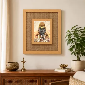 Lord Vishnu Laminated Jute Wall Photo Frame, 14 X 16 Inch (F174099) Lord Vishnu Laminated Jute Wall Photo Frame, 14 X 16 Inch (F174099)