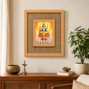 Surya Dev Laminated Jute Wall Photo Frame, 14 X 16 Inch (F174126)