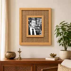 Bill Gates Laminated Jute Wall Photo Frame, 14 X 16 Inch (F174129) Bill Gates Laminated Jute Wall Photo Frame, 14 X 16 Inch (F174129)