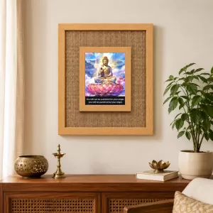 Buddha Laminated Jute Wall Photo Frame, 14 X 16 Inch (F174164) Buddha Laminated Jute Wall Photo Frame, 14 X 16 Inch (F174164)