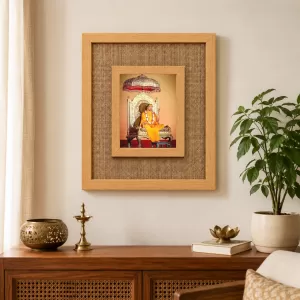 Jagadguru Kripalu Maharaj Laminated Jute Wall Photo Frame, 14 X 16 Inch (F174231) Jagadguru Kripalu Maharaj Laminated Jute Wall Photo Frame, 14 X 16 Inch (F174231)