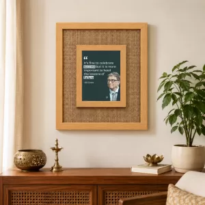 Bill Gates Laminated Jute Wall Photo Frame, 14 X 16 Inch (F174266) Bill Gates Laminated Jute Wall Photo Frame, 14 X 16 Inch (F174266)