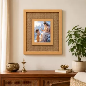 Maa Durga Laminated Jute Wall Photo Frame, 14 X 16 Inch (F174269) Maa Durga Laminated Jute Wall Photo Frame, 14 X 16 Inch (F174269)