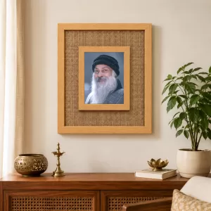 Osho Laminated Jute Wall Photo Frame, 14 X 16 Inch (F174274)