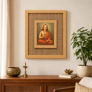 Adi Guru Shankaracharya Laminated Jute Wall Photo Frame, 14 X 16 Inch (F174297) Adi Guru Shankaracharya Laminated Jute Wall Photo Frame, 14 X 16 Inch (F174297)