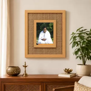 Mata Amritanandamyai Laminated Jute Wall Photo Frame, 14 X 16 Inch (F174307) Mata Amritanandamyai Laminated Jute Wall Photo Frame, 14 X 16 Inch (F174307)