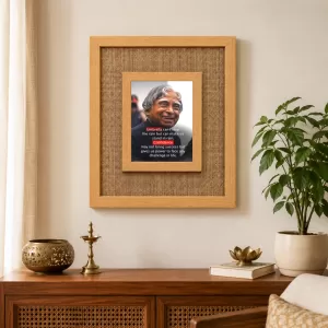 A. P. J. Abdul Kalam Laminated Jute Wall Photo Frame, 14 X 16 Inch (F174323)