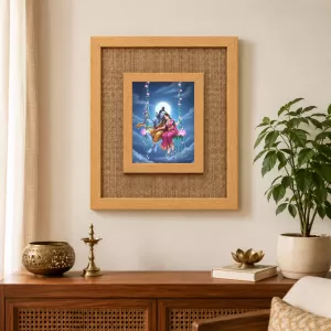 Shiva Parvati Laminated Jute Wall Photo Frame, 14 X 16 Inch (F174383) Shiva Parvati Laminated Jute Wall Photo Frame, 14 X 16 Inch (F174383)