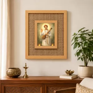Shree Namdev Maharaj Laminated Jute Wall Photo Frame, 14 X 16 Inch (F174398) Shree Namdev Maharaj Laminated Jute Wall Photo Frame, 14 X 16 Inch (F174398)