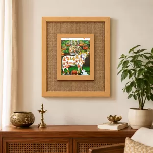 Kamadhenu Laminated Jute Wall Photo Frame, 14 X 16 Inch (F174410) Kamadhenu Laminated Jute Wall Photo Frame, 14 X 16 Inch (F174410)