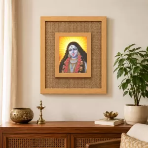 Goddess Kali Laminated Jute Wall Photo Frame, 14 X 16 Inch (F174413) Goddess Kali Laminated Jute Wall Photo Frame, 14 X 16 Inch (F174413)