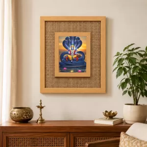 Lord Vishnu Laminated Jute Wall Photo Frame, 14 X 16 Inch (F174418) Lord Vishnu Laminated Jute Wall Photo Frame, 14 X 16 Inch (F174418)