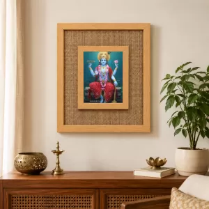 Lord Vishnu Laminated Jute Wall Photo Frame, 14 X 16 Inch (F174434) Lord Vishnu Laminated Jute Wall Photo Frame, 14 X 16 Inch (F174434)
