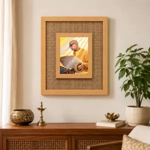 Pravupad Laminated Jute Wall Photo Frame, 14 X 16 Inch (F174467)