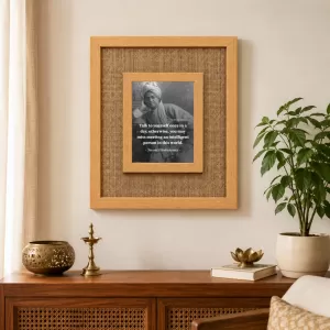 Swami Vivekananda Laminated Jute Wall Photo Frame, 14 X 16 Inch (F174471) Swami Vivekananda Laminated Jute Wall Photo Frame, 14 X 16 Inch (F174471)
