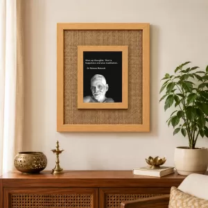 Ramana Maharshi Laminated Jute Wall Photo Frame, 14 X 16 Inch (F174472) Ramana Maharshi Laminated Jute Wall Photo Frame, 14 X 16 Inch (F174472)