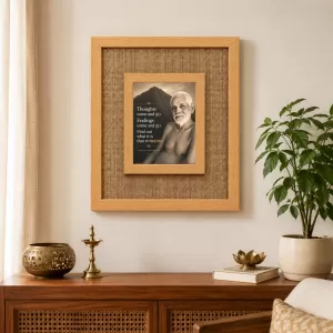 Ramana Maharshi Laminated Jute Wall Photo Frame, 14 X 16 Inch (F174494) Ramana Maharshi Laminated Jute Wall Photo Frame, 14 X 16 Inch (F174494)