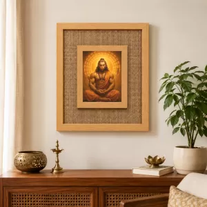 Hanuman Laminated Jute Wall Photo Frame, 14 X 16 Inch (F174507) Hanuman Laminated Jute Wall Photo Frame, 14 X 16 Inch (F174507)