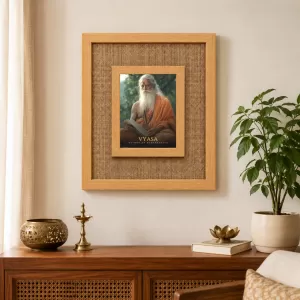 Ved Vyasa Laminated Jute Wall Photo Frame, 14 X 16 Inch (F174511) Ved Vyasa Laminated Jute Wall Photo Frame, 14 X 16 Inch (F174511)