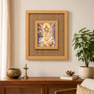 Maa Ganga Laminated Jute Wall Photo Frame, 14 X 16 Inch (F174516) Maa Ganga Laminated Jute Wall Photo Frame, 14 X 16 Inch (F174516)