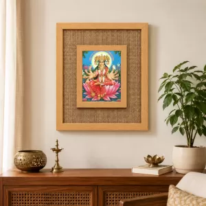 Mata Gayatri Laminated Jute Wall Photo Frame, 14 X 16 Inch (F174567) Mata Gayatri Laminated Jute Wall Photo Frame, 14 X 16 Inch (F174567)