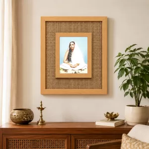 Sarada Devi Laminated Jute Wall Photo Frame, 14 X 16 Inch (F174666) Sarada Devi Laminated Jute Wall Photo Frame, 14 X 16 Inch (F174666)