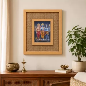 Hindu Laminated Jute Wall Photo Frame, 14 X 16 Inch (F174701) Hindu Laminated Jute Wall Photo Frame, 14 X 16 Inch (F174701)