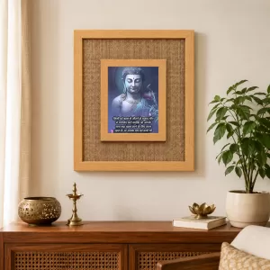 Buddha Laminated Jute Wall Photo Frame, 14 X 16 Inch (F174723) Buddha Laminated Jute Wall Photo Frame, 14 X 16 Inch (F174723)