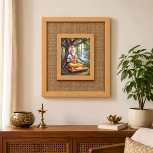 Sri Bhagwan Veda Vyasa Laminated Jute Wall Photo Frame, 14 X 16 Inch (F174746) Sri Bhagwan Veda Vyasa Laminated Jute Wall Photo Frame, 14 X 16 Inch (F174746)