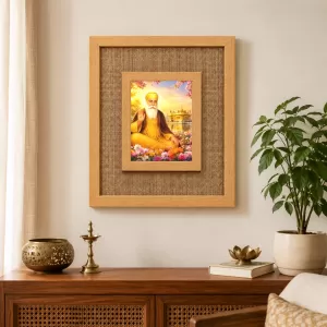 Guru Nanak Dev Ji Laminated Jute Wall Photo Frame, 14 X 16 Inch (F174772) Guru Nanak Dev Ji Laminated Jute Wall Photo Frame, 14 X 16 Inch (F174772)