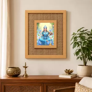 Lakshmi Maa Laminated Jute Wall Photo Frame, 14 X 16 Inch (F174796) Lakshmi Maa Laminated Jute Wall Photo Frame, 14 X 16 Inch (F174796)
