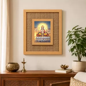 Surya Dev Laminated Jute Wall Photo Frame, 14 X 16 Inch (F174811)
