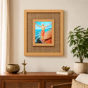 Shree Chaitannya Laminated Jute Wall Photo Frame, 14 X 16 Inch (F174838)