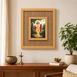Lord Chaitannya Laminated Jute Wall Photo Frame, 14 X 16 Inch (F174869) Lord Chaitannya Laminated Jute Wall Photo Frame, 14 X 16 Inch (F174869)