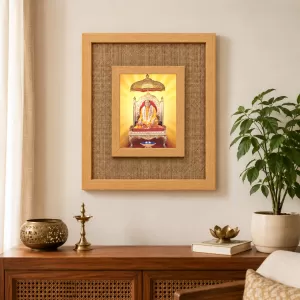 Jagad Guru Kripalu Maharaj Laminated Jute Wall Photo Frame, 14 X 16 Inch (F174890) Jagad Guru Kripalu Maharaj Laminated Jute Wall Photo Frame, 14 X 16 Inch (F174890)