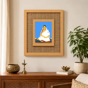 Bara Ma Laminated Jute Wall Photo Frame, 14 X 16 Inch (F174917) Bara Ma Laminated Jute Wall Photo Frame, 14 X 16 Inch (F174917)