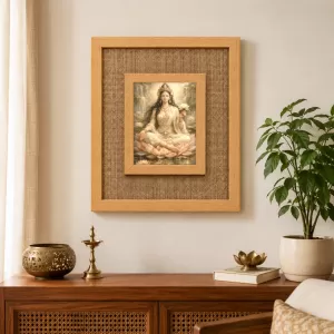 Mahalakshmi Laminated Jute Wall Photo Frame, 14 X 16 Inch (F174921) Mahalakshmi Laminated Jute Wall Photo Frame, 14 X 16 Inch (F174921)
