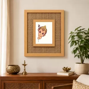 Hanuman Laminated Jute Wall Photo Frame, 14 X 16 Inch (F174959) Hanuman Laminated Jute Wall Photo Frame, 14 X 16 Inch (F174959)