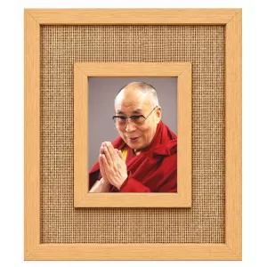 Shree Dalai Lama Laminated Jute Wall Photo Frame, 14 X 16 Inch (F175090) Shree Dalai Lama Laminated Jute Wall Photo Frame, 14 X 16 Inch (F175090)