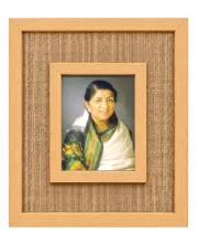 Lata Manjeskar Laminated Jute Wall Photo Frame, 14 X 16 Inch (F175092)